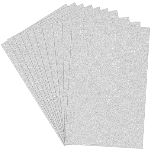 Image of Lakeer A4 Felt Sheets 29.7cm X 21cm Set 10 White Colour 1mm Thickness for Kids School DIY Crafts Patchwork Embroidery Project.