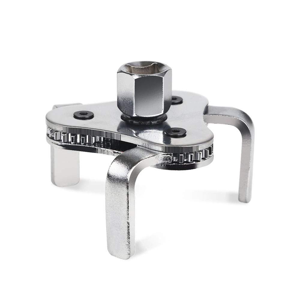 Universal Adjustable Oil Filter Wrench From 2-1/2 inch to 4.5 inch Oil Filter Wrench Tool Set With 3 Jaw
