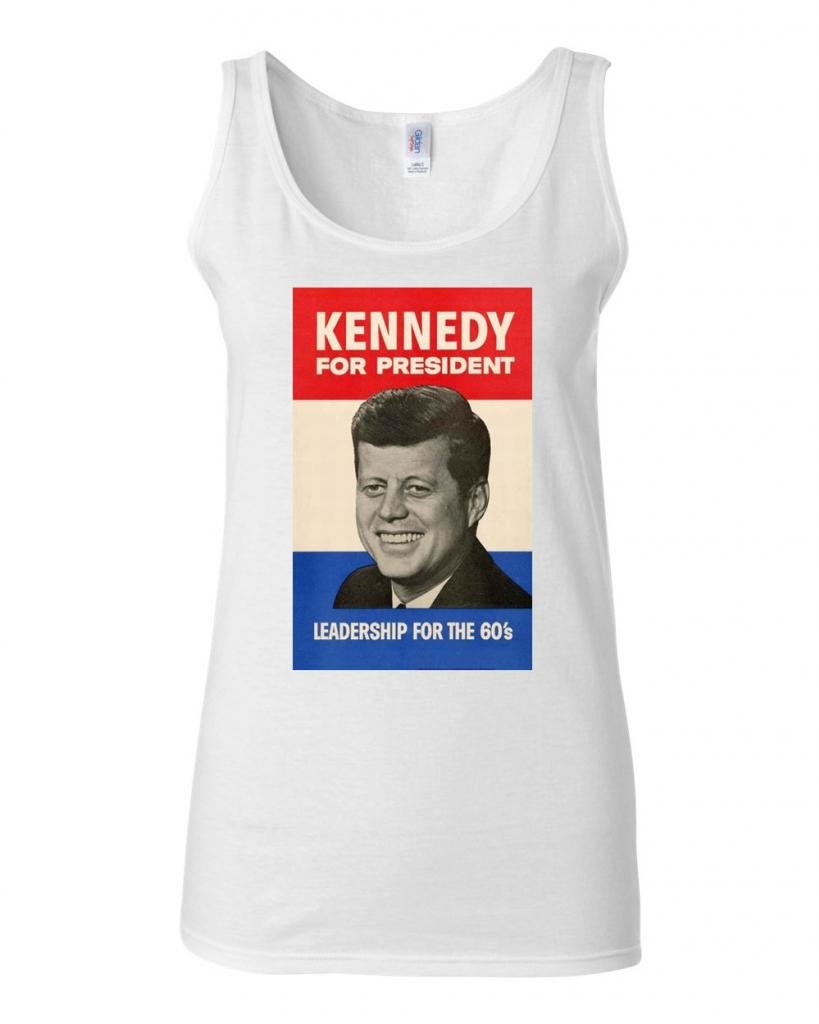 Junior John F. Kennedy 1960 Campaign Poster Politics Sleeveless Tank Tops