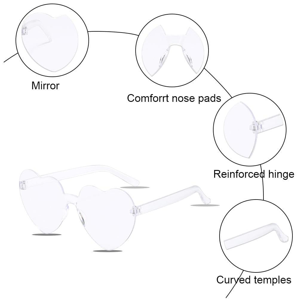 Boa Plume Rose, Boa en Plumes pour Femme, avec Lunettes Coeur, pour Fête Moderne, Fête de Mariage, Cosplay, Décoration de Costume d'halloween