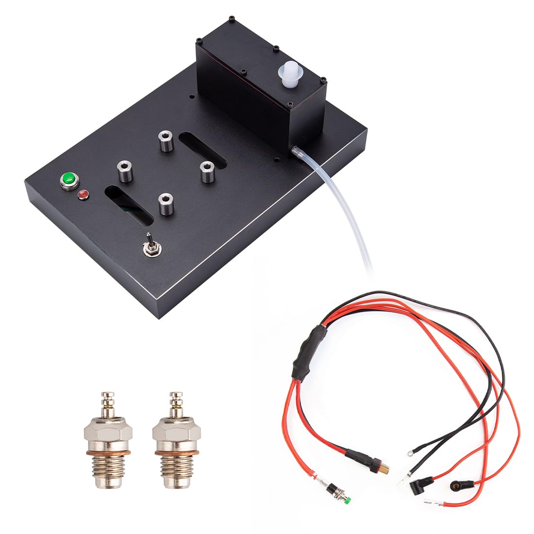 DiyXenginey Metal Engine Model Starter Ignition Kit Compatible with SEMTO ST-NF2 L2 Engine, Metal Base + Fuel Tank + Fuel Pipe + Start Ignition Set