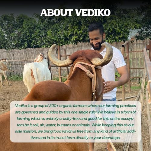 Image of Vediko Origins A2 Gir Cow Ghee | Traditional Bilona Method | Curd-Churned & Firewood-Cooked | Grass-Fed Desi Gir Cows | Danedar, Ayurvedic, Lactose-Free Ghee (100ml)