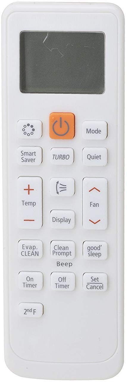 HDF AC Remote Compatible for Samsung AC Remote Control (White, AC-90)