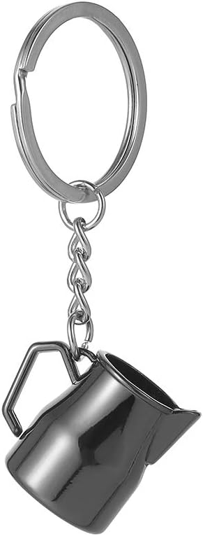 WINCSPACE Coffee Lovers Gifts Key Chain Keyring Lovely Coffee Accessories Keychain Coffee Cup Coffee Grinder Design