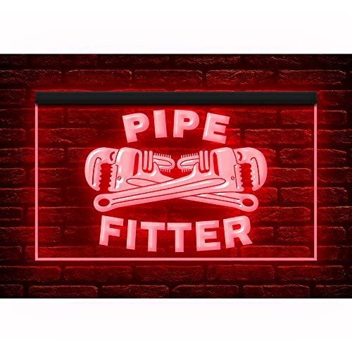 190092 Pipe Fitter Tools Plumber Welders Service Display LED Light Sign