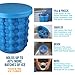 Ice Genie Deluxe The Original Ice Cube Maker| Holds Up to 180 Ice Cubes | Silicon Bucket | Perfect for Indoor/Outdoor Use | Bottled Beverage Cooler | Dishwasher Safe & Bpa-Free | Ice Tongs Included