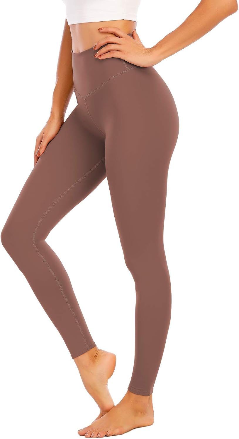 Angerella Yoga Pants for Women High Waisted Compression Workout Leggings 7/8 Length