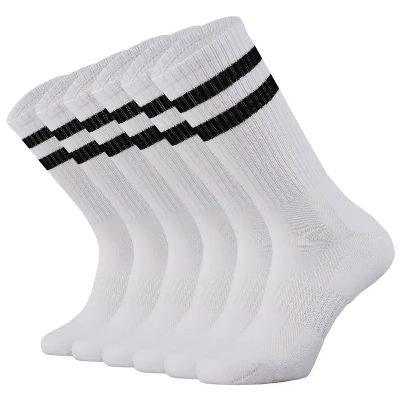 wklouyhe Cotton Stripe Ankle Thin Socks Women & Men 6 Pairs_Free Size-picture-22