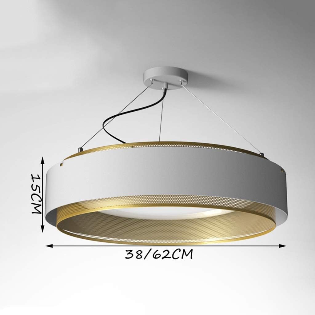 Light Lamp Chandelier Post-Modern Light Living Room Creative Bedroom Dining Room Round Led Pendant Light [Energy Class a +],B-38 * 15Cm