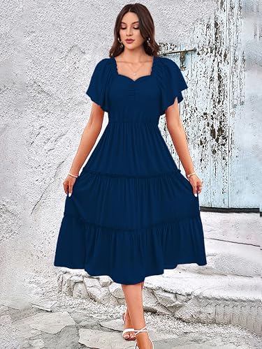 Image of Toochki Dress for Women | Dresses for Women | Fit & Flare Dress | Anarkali Dress for Women | Midi Length Dress | Rayon Dresses | One Piece Dress for Women