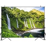 Photography Backdrop Photography Background Magnificent Waterfall Benang Kelambu for Photoshoot Portrait Photo Studio Video Prop Birthday Party Booth Decoration 7x5ft