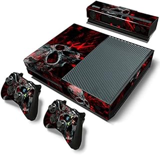 Gam3Gear Pattern Series Decals Skin Vinyl Sticker for Xbox ONE Console & Controller (NOT Xbox One Elite / Xbox One S / Xbox One X) - Red Skull