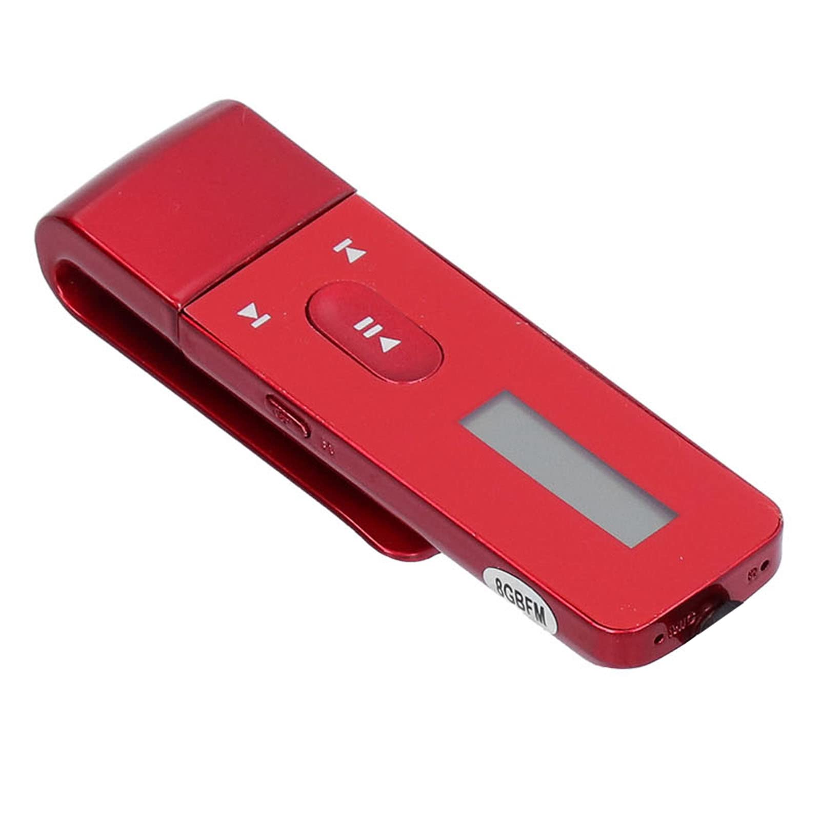 SYH&AQYE Registratore Vocale Digitale da 8 GB, Supporto Registratore Vocale Attivato Radio FM per Conferenze, Riunioni, Interviste Audio(Rosso)