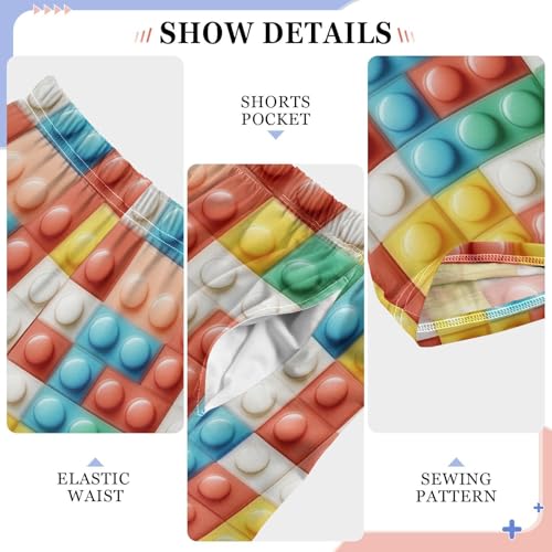 Pajama Bottoms, Pajamas Pant Building Brick Blocks Lounge Wear Casual Colorful Sleep Long Pants Soft Pjs Sleepwear4