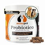 PROBIOTICI PER CANI (60 Snack Naturali) - PROBIOTICO PER CANI | Bacillus velezensis e Inulina di Cicoria | Integratore per Intestino e Difese - Bocconcini a Forma di Cuore Gustosi
