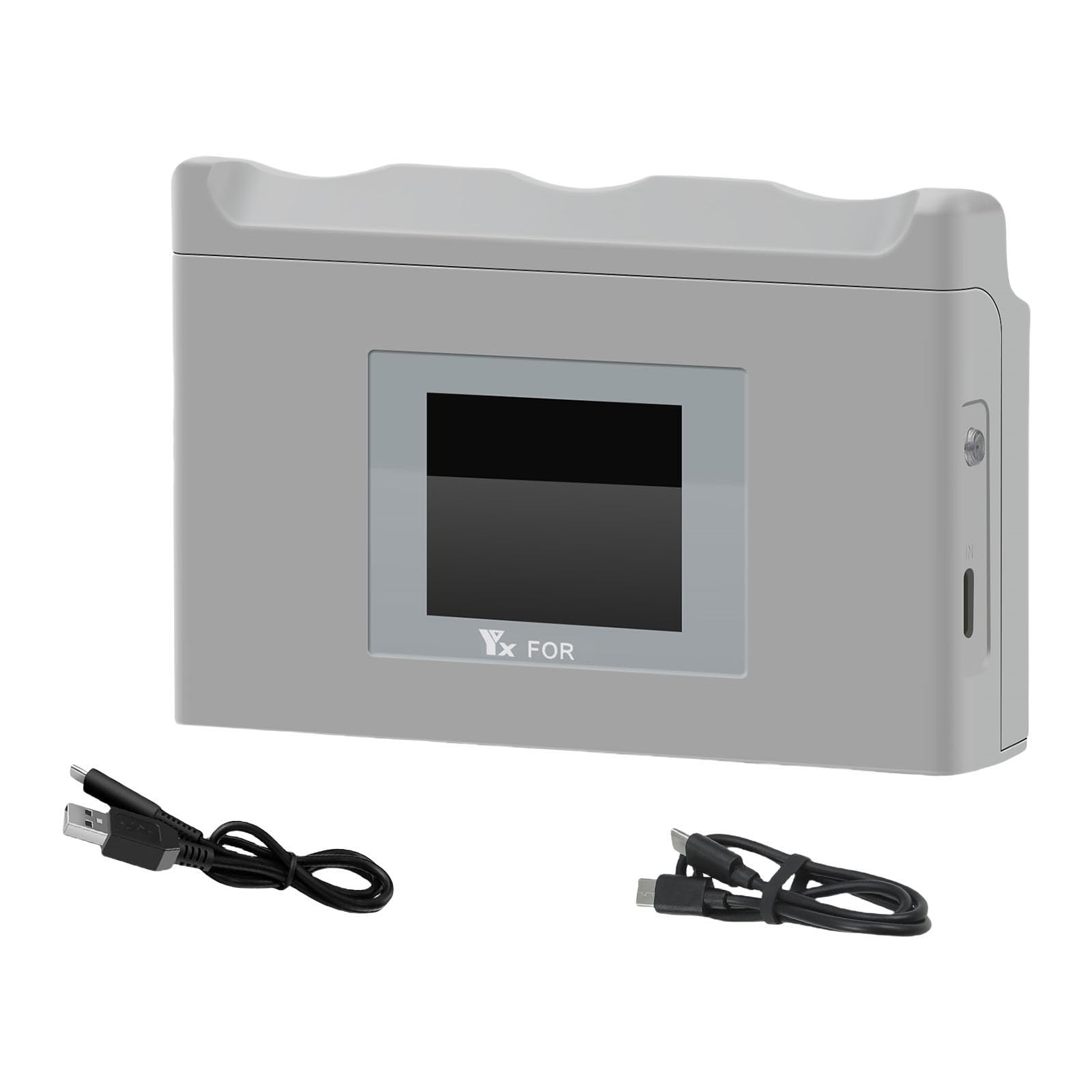 Station de charge de batterie à écran LCD 3 voies avec capacité de stockage et de charge rapide