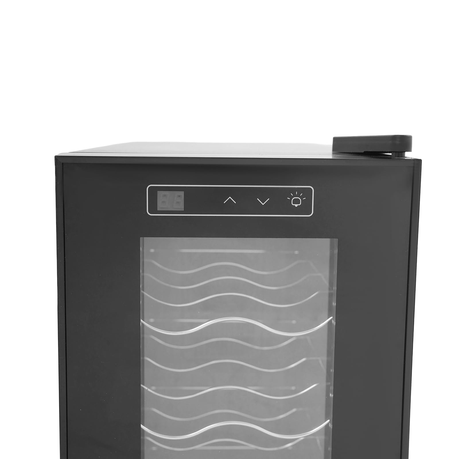 Nevera para vino (12 botellas, con indicador LED, 33 L, para vino tinto, champán, brandy, 5-18 °C)