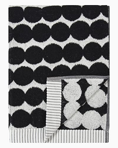 MARIMEKKO Räsymatto Terry Cotton Hand Towel – Polka Dot Patterned Hand Towels – 28 in x 20 in