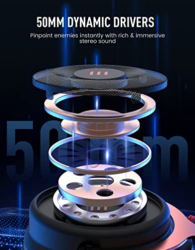 EKSA-Cuffie-Gaming-Cuffie-da-Gaming-Filo-Stereo-con-Microfono-Jack-da-35-mm-Driver-Dinamici-da-50-mm-Cuscinetti-Isolanti-Controlli-in-Linea-per-PC-PS4-PS5-Nintendo-Switch-Xbox-One-Laptop-Tablet