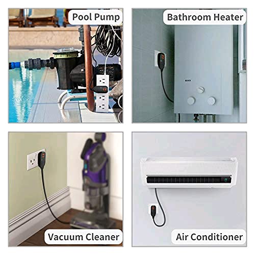 Aneken Gfci Plug Replacement Auto Reset 3 Prongs 15Amp 3-Wires With Waterproof Ground Fault Circuit Interrupter Safety Rcd Protection For Power Pressure Washer, Air Conditioner, Hot Tub, Hair Dryer #TOP4