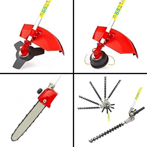 CHIKURA 62CC Weed Eater 8 in 1 Hedge Trimmer brushcutter Grass stimmer Gasoline 2 Stroke Lawnmower