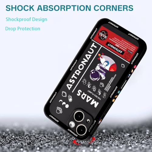 WOFOLE Phone Case for iPhone 11 Case for Boys Girls Cute Cartoon Astronaut Rocket Design Aesthetic Shockproof Designer Cool Compatible with iPhone 11 - image 4