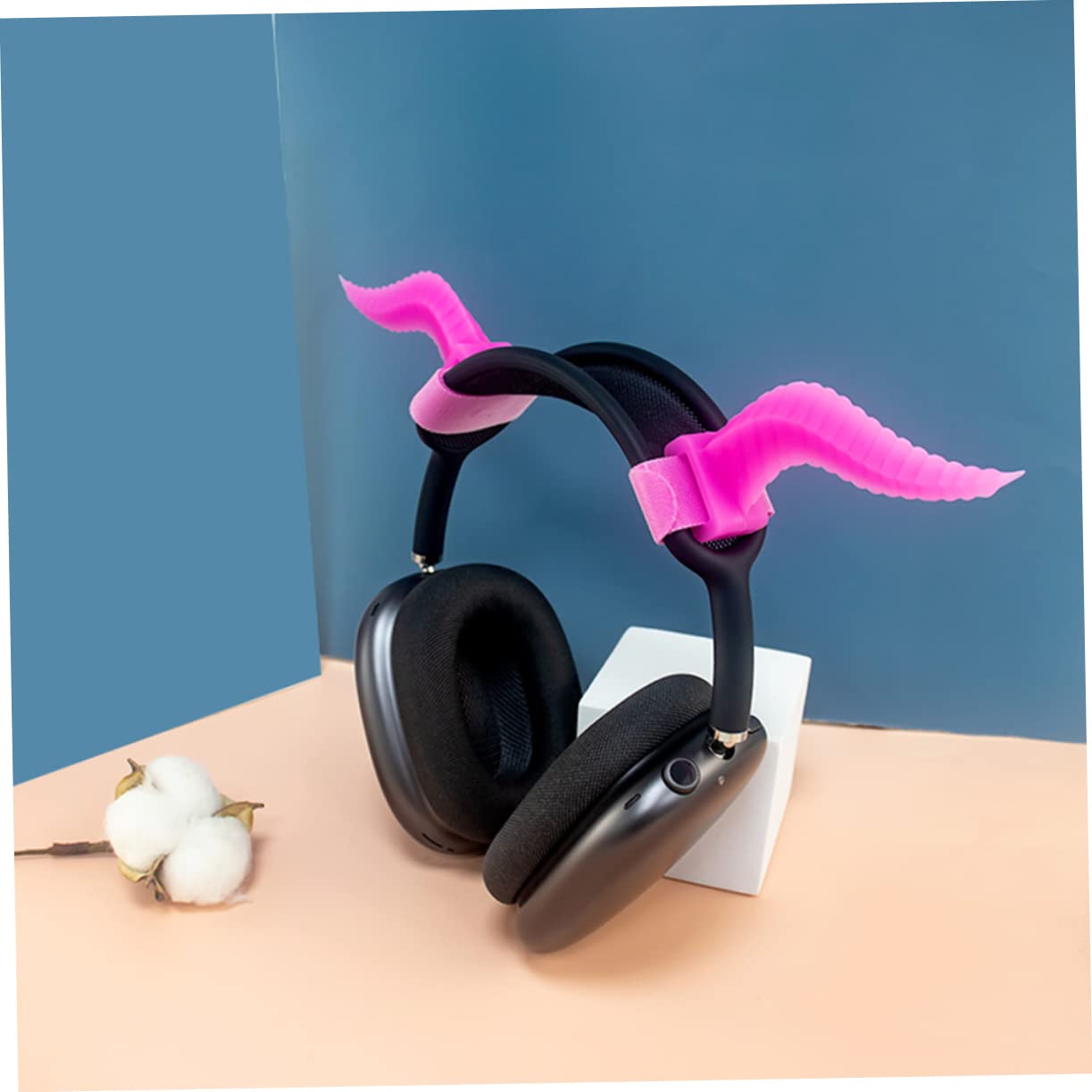 Mikikit 5paare Devil Horns Kopfhörer Dekorationen Aus Silikon Leichte Und Bequeme Gaming Zubehörteile Installieren Geeignet Für Verschiedene Headsets Sports Und Unterhaltung