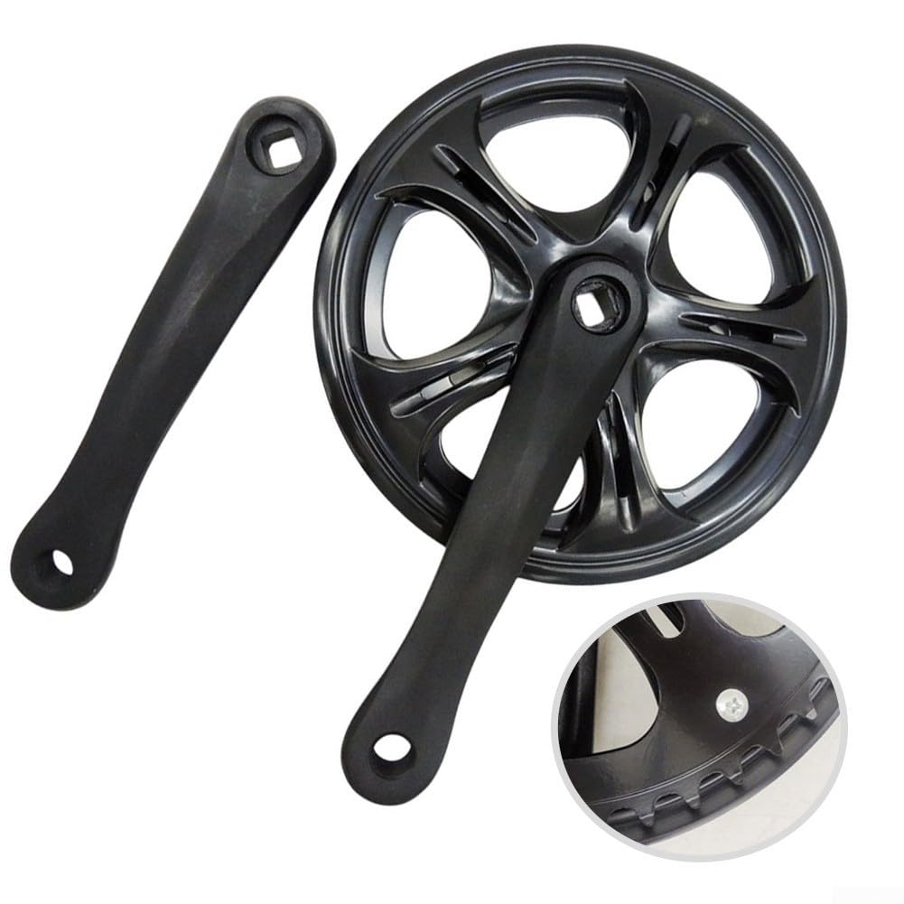 Plato de 48 dientes con bielas de 170 mm para bicicletas plegables, agujero cuadrado