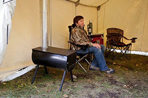 Camp Chef Alpine CS14 Heavy Duty Cylinder Tent Cabin Stove with damper and side shelves - Image 5