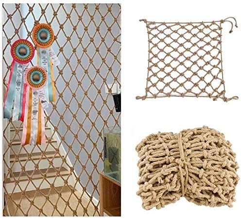 Amazon Co Jp 壁飾り麻ロープネット 植物登山ネット バルコニー階段落下防止子供安全保護ネット 屋外フェンスネット パーティションネット 衣服ネット 1x10m Size 4 6m Diy 工具 ガーデン