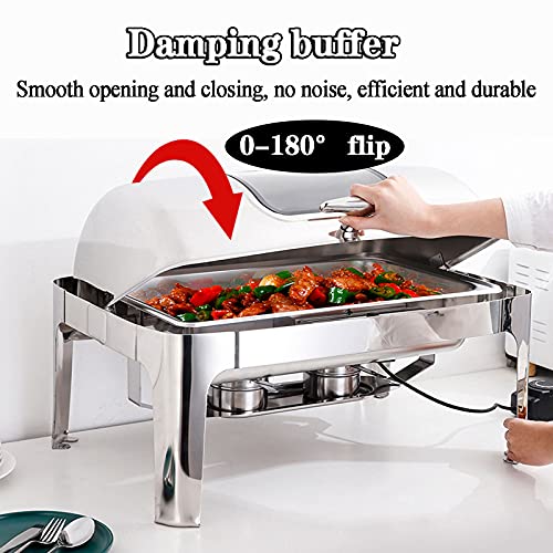 Chafing Dish, Speisenwärmer Chafing Dish Elektrisch, 13L Wärmebehälter Warmhaltegerät mit 3 Verschiedenen Palettengrößen… – Bild 3