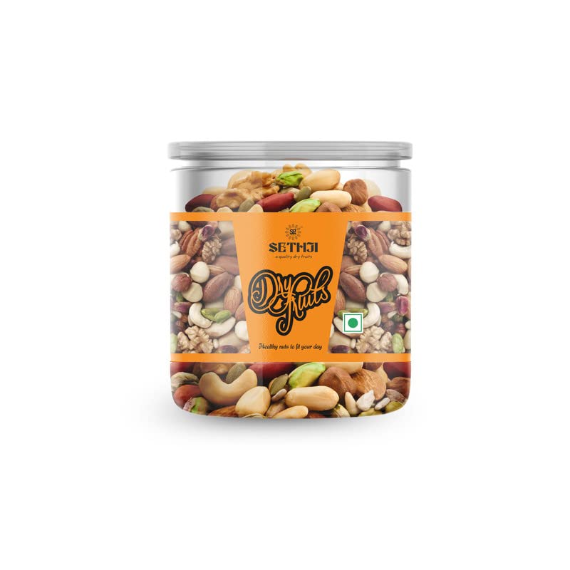 SETHJI Fresh mix dry fruits and nuts Jar of Almonds, Cashews, Raisins, Pistachios, Walnut Kernels, Figs, Kalidrakh | mixed nuts and dry fruits | Any Time Snack 250 Gram (B0949D3RY9) Amazon Price History, Amazon Price Tracker
