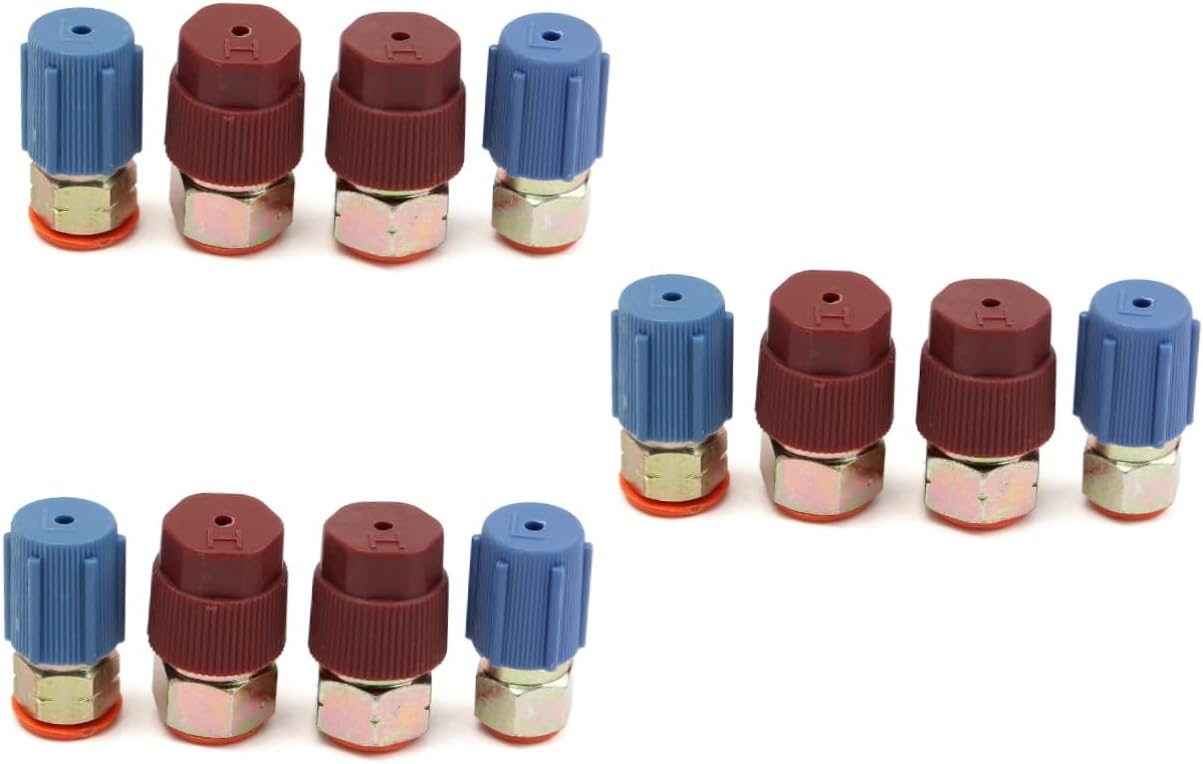 12pcs Charging Port Adapter Retrofit Kit Quick Disconnect Coupler Fittings with Caps for Conversion