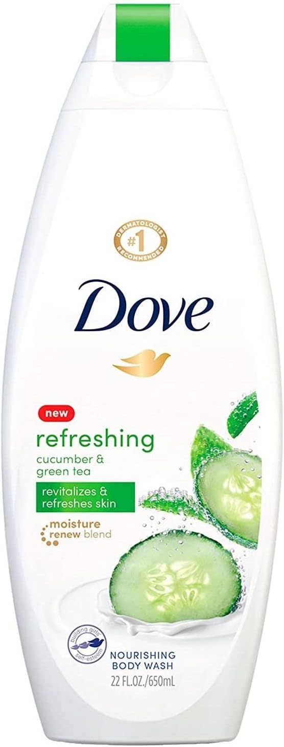 Dove go fresh Body Wash Cucumber and Green Tea 22 oz ( Pack of 6)