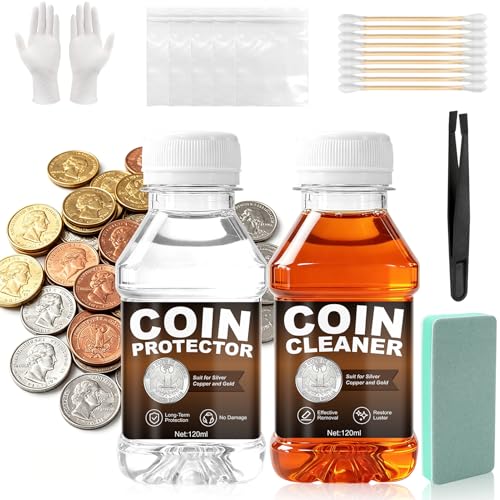 Kit de limpieza para monedas JAOJAO con 120ml limpiador y accesorios miniatura 1