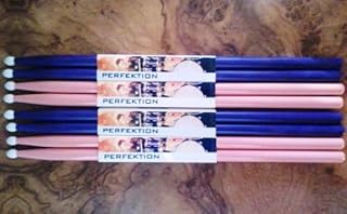 4 Pair Perfektion Pink and Purple Drum Sticks-Girl Power-5A