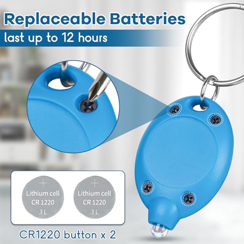 Uaimvie FL004 7 Pcs Led Keychain Flashlight Mini Keychain Light Ultra Bright Tiny Flashlight Small Portable Light Battery Powered thumb #3
