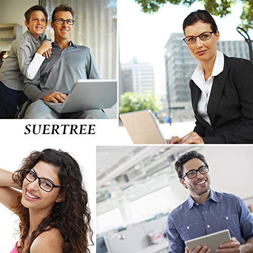 Suertree Leserille 3 Pack Blue Light Filter Computer Glasses Lightweight TR90 Eye Optics Reading Aid for Men Women 2.5x - Image 3