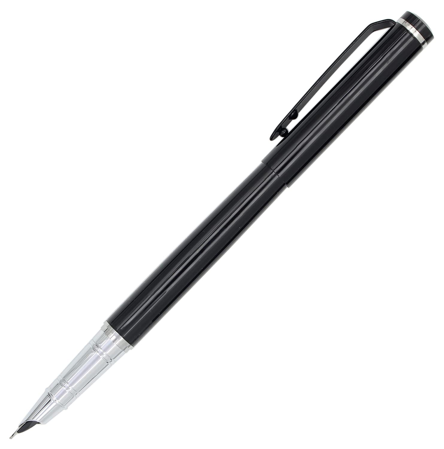 GULLORJinhao Fountain Pen 101 with Ink Converter, Fine Nib, Black