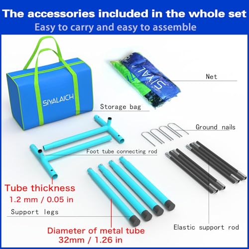 SIYALAICH Ultimate Portable Pitching Target Net​ for Baseball, Softball & Football | Pro-Tested Practice System with Numbered Strike Zone | Includes Carry Bag & Enables Quick Assembly(Blue/Green) by siyalaich - Image 7