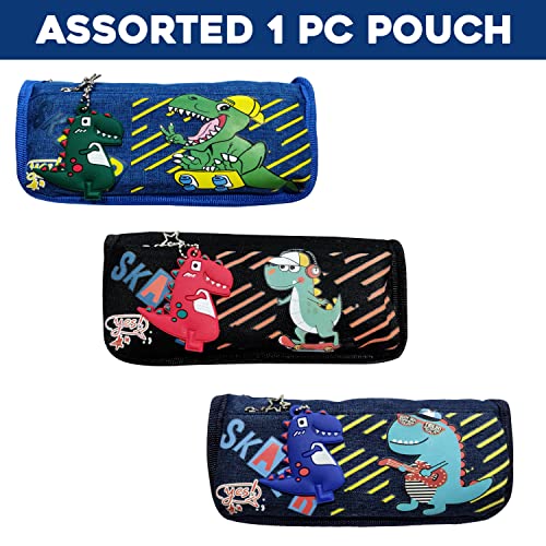 Image of Party Propz Space Pencil Pouch for Boys - Pencil Pouches for Stationary | Aesthetic Pencil Case for College Students | Stylish School Pouch for Boys | Cute Pen Pouch for Boys Space Theme (Assorted)