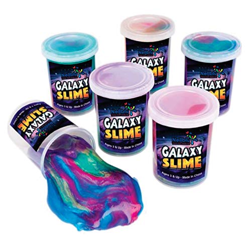 Neliblu Slime - Goodie Bag Stuffers - 12 Pack Galaxy Slime Assorted Silly