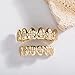 TOPGRILLZ Poker Heart Grills for Your Teeth, Grillz Teeth Men Grillz for Women, 18K Gold Plated Brass with Cubic Zirconia，Hip-Hop Cosplay Costume Accessory(Golden Cross)
