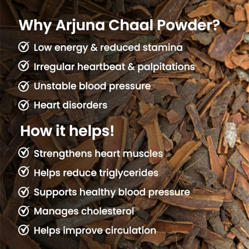 Image of Vlado's Himalayan Organics Organic Arjun Chaal Powder-500G | 100% Natural & Pure Herbal Arjun Ki Chaal Powder For Men & Women I USDA Organic | To Support Heart Health & Promote Good Cholesterol