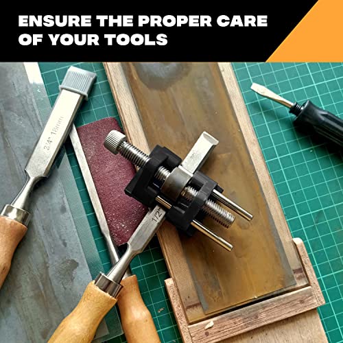 Premium Knife Sharpening Stone Set – 400/1000 And 3000/8000-Grit Professional, Whetstone Set Includes Flattening Stone, Bamboo Base, Leather Strop, Honing Guide, Angle Tool And Abrasive Compound #TOP3