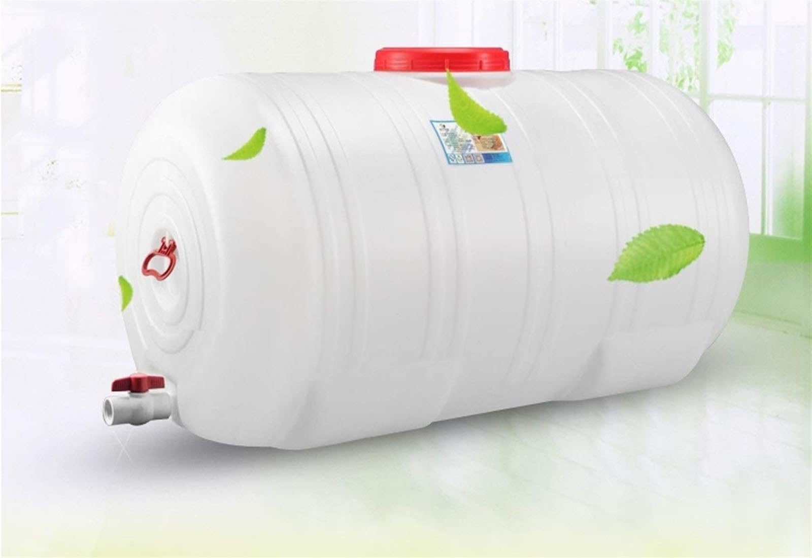 Serbatoio dell'Acqua Grande capacità 75 Litri Serbatoio dell'Acqua Quadrato Orizzontale Plastica con Coperchio E Valvola per Serbatoio dell'Acqua Tour Autoguidati Campeggio Uso Domestico
