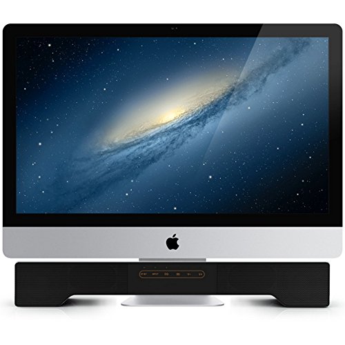 Powerful Soundbar for iMac, Mac, PC, Bluetooth Speaker with 3.5mm Line in