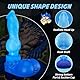 17 cm Nothosaur GRAEMEN Fantasy Animals Knot Dildo with Platinum Silicone Suction Cup, Animal Dildo with Tail, Furry Sex Toys, Plugs for Men and Women, Blue, M