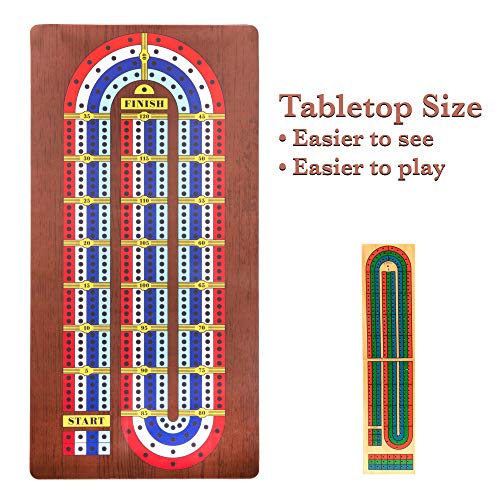 Tabletop Cribbage juego de mesa clásico tamaño gigante miniatura 5