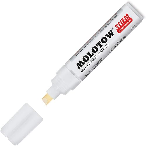 MOLOTOW ONE4ALL - Marcador vacío, 0.157-0.315 pulgadas, compatible con la mayoría de pinturas y tintas (311.000)